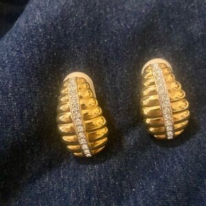 Nolan Miller Gold Clip On Earrings